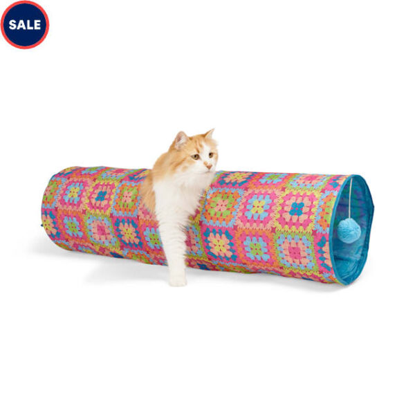 YOULY Crochet Pop-up Tunnel Cat Toy